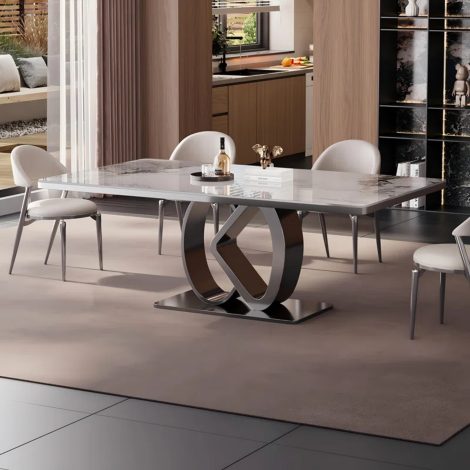 4 Seater Shel Modern Luxury Dining Set ( Chairs Included)